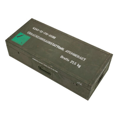 German Wooden Oxygen Bottle Transport Box | Issued, , large